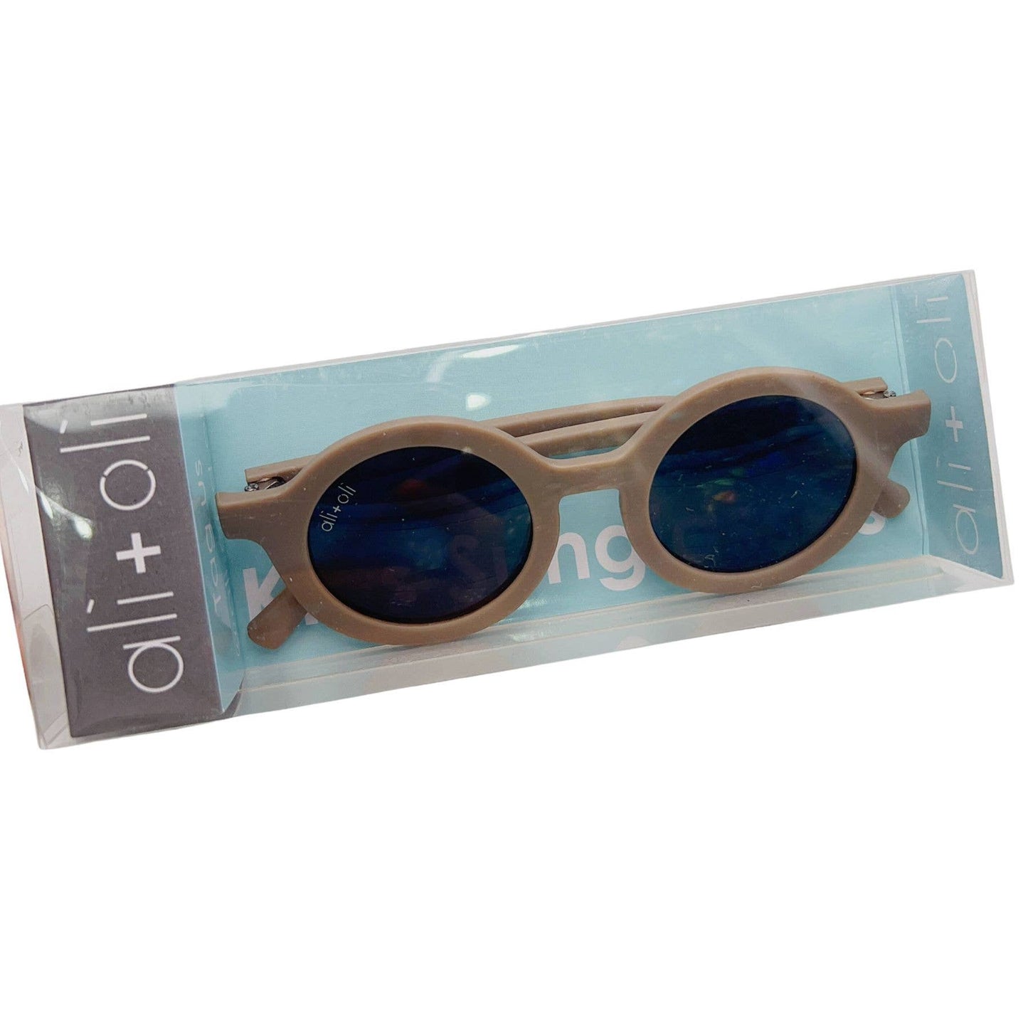 Taupe Kids Round Sunglasses
