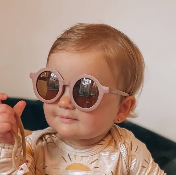 Mauve Kids Round Sunglasses