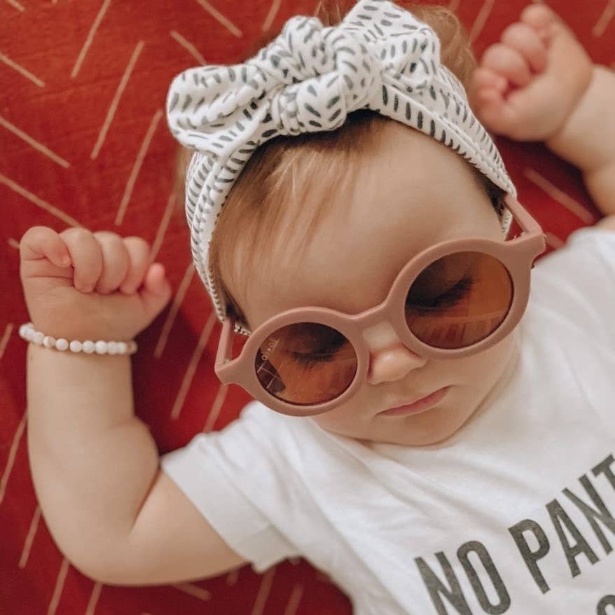 Mauve Kids Round Sunglasses