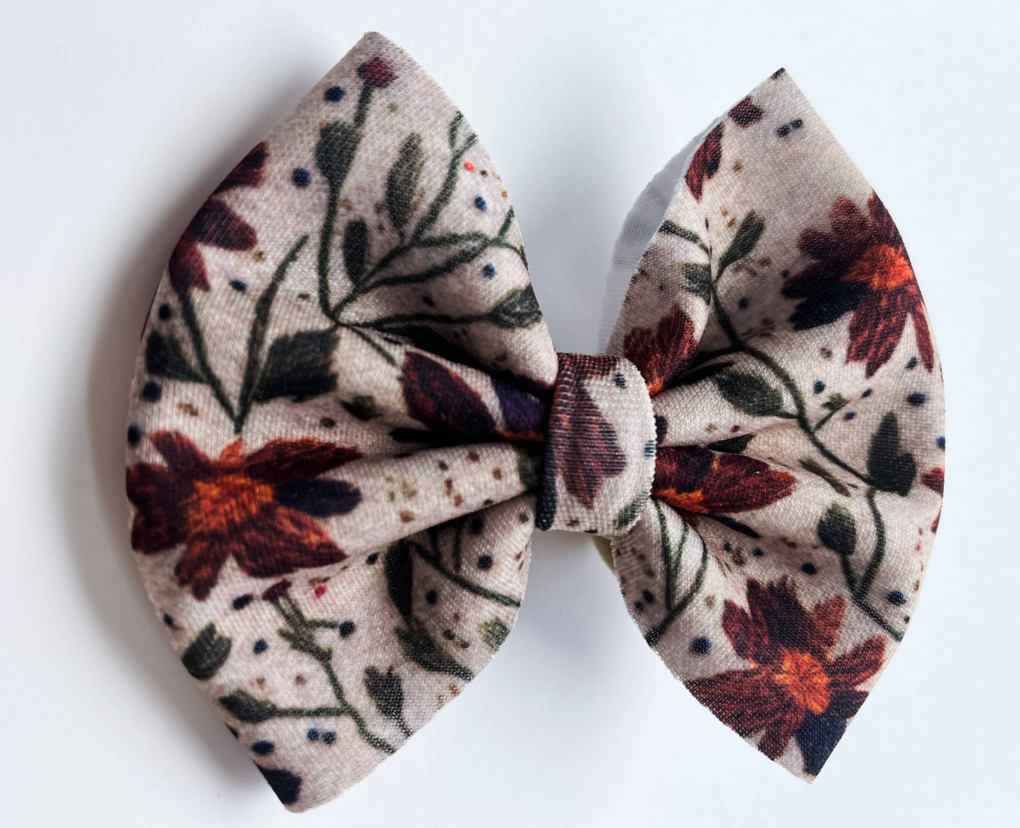 Baby Bow Headband - Rust Floral