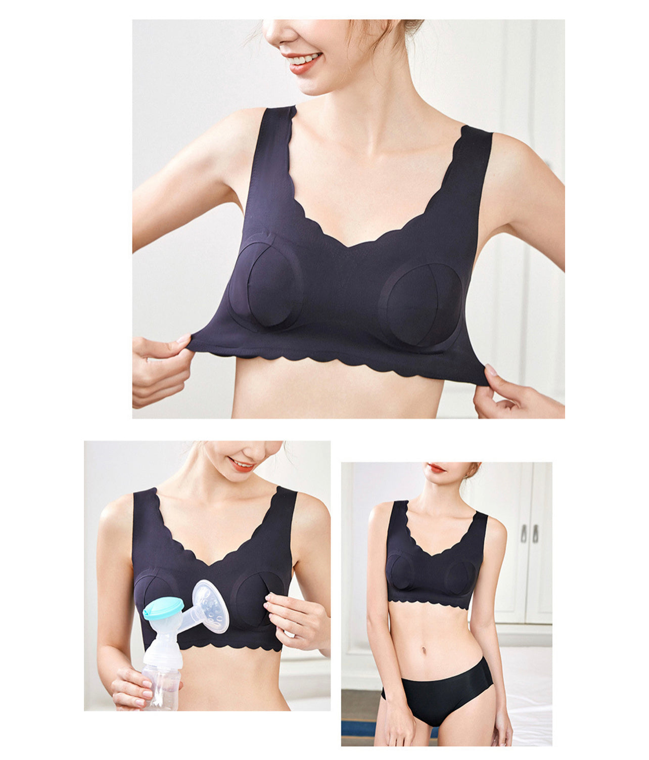 Seamless Hands-Free Pumping Bra