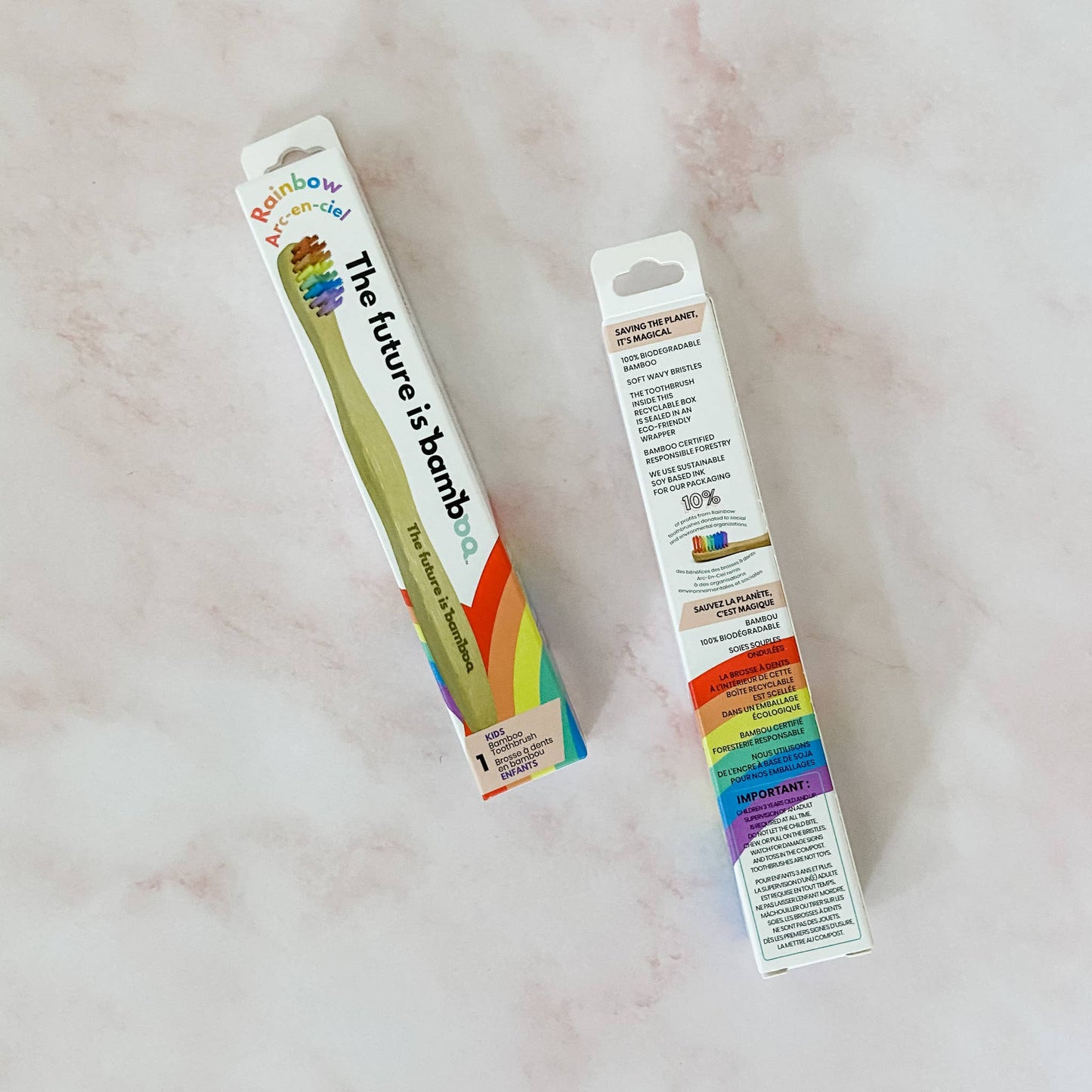 RAINBOW Kids Soft bamboo Toothbrush