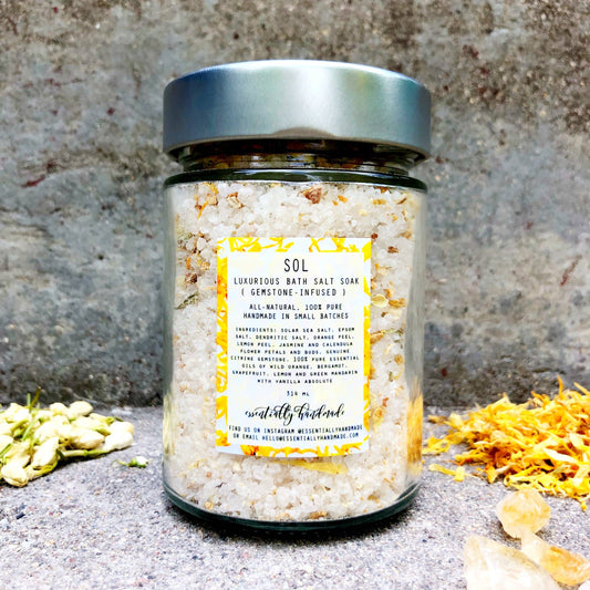 Sol Bath Salt Soak with Natural Botanicals & Essential Oils