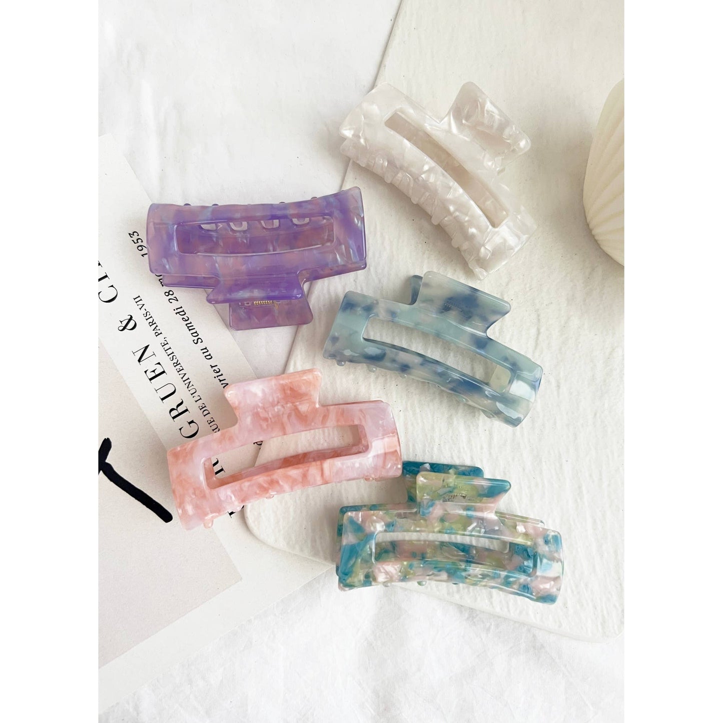 Acetate Regular Size Hair Clips - Allie Assorted