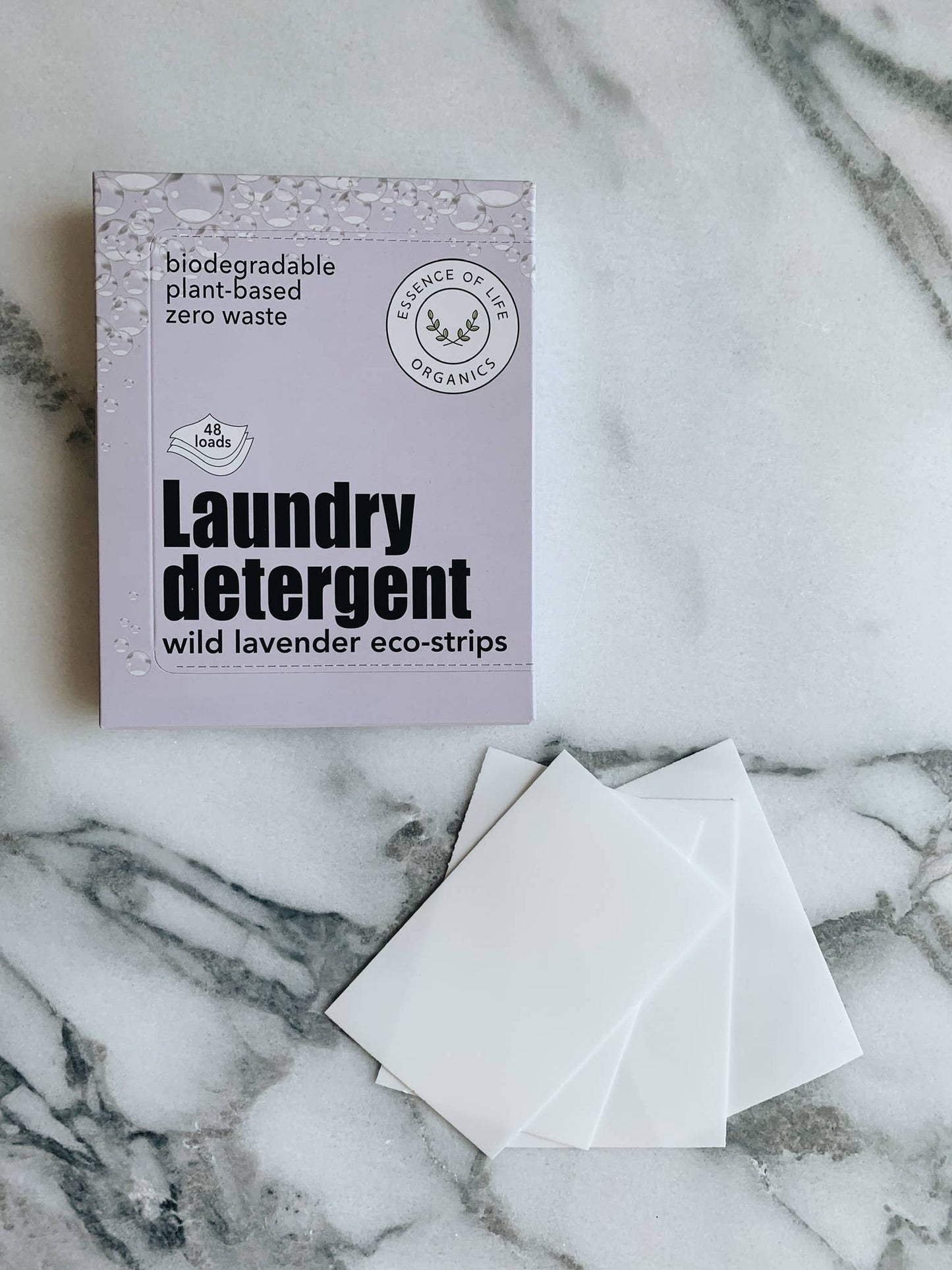 Zero Waste Laundry Detergent Strips, wild lavender