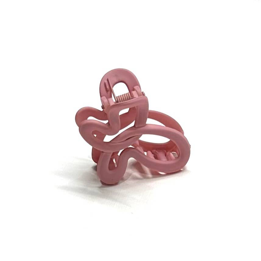 Butterfly Hair Clip Claw Dusty Rose