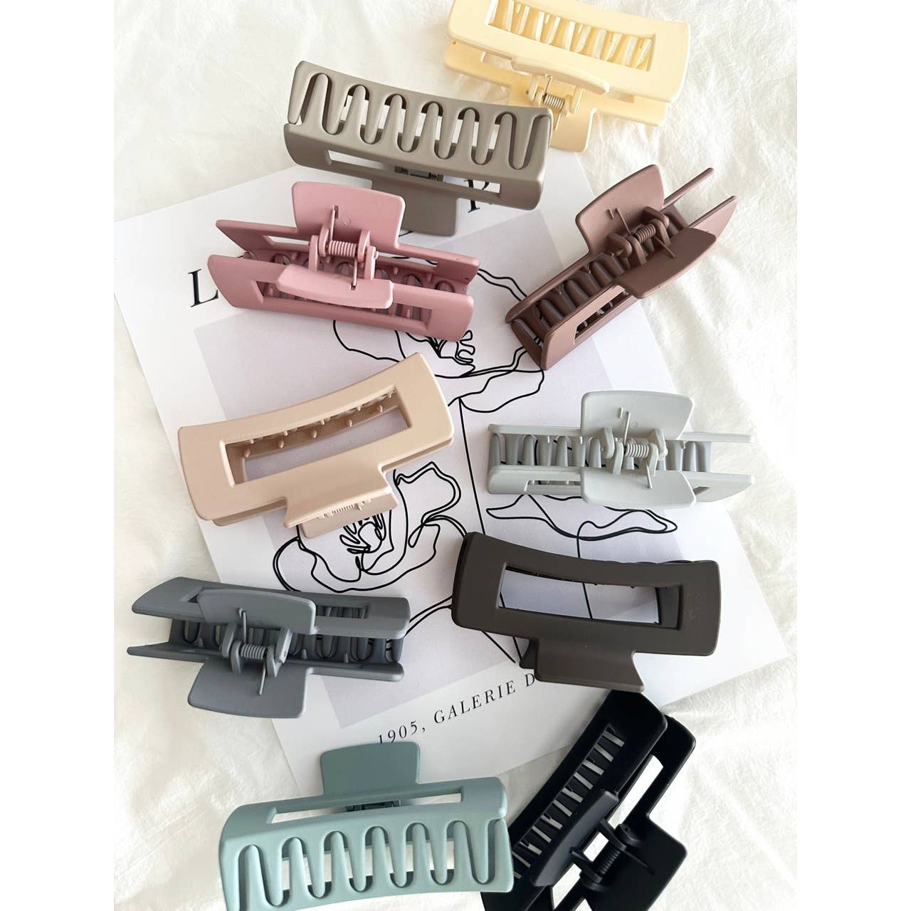 Matte Muted Assorted Hair Clips - BETTY MUTED