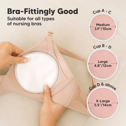 KeaBabies Soothe Reusable Nursing Pads for Breastfeeding