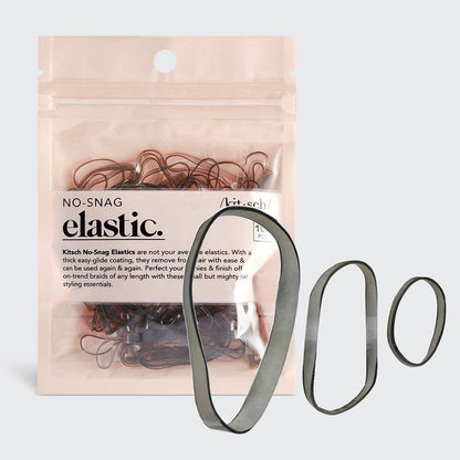 No-Snag Elastic 100pc - Brown