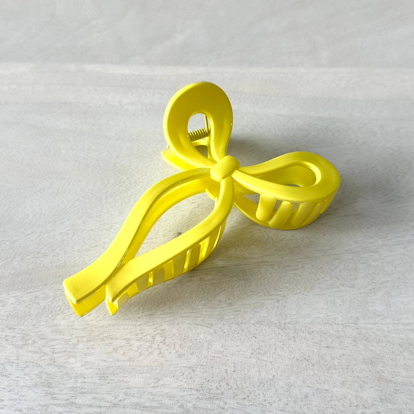 Bow Claw Coquette Hair Clip Accessory Yellow