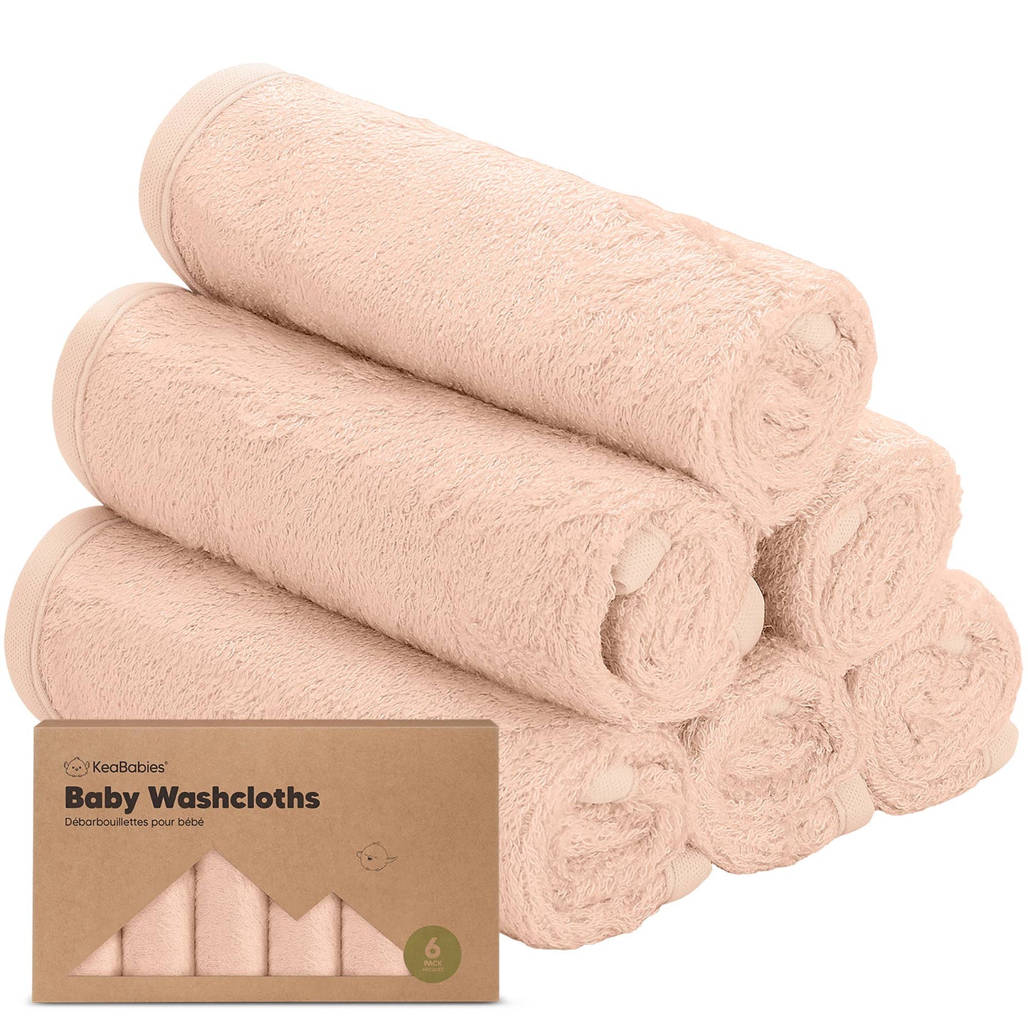 6-Pack Baby Wash Cloths