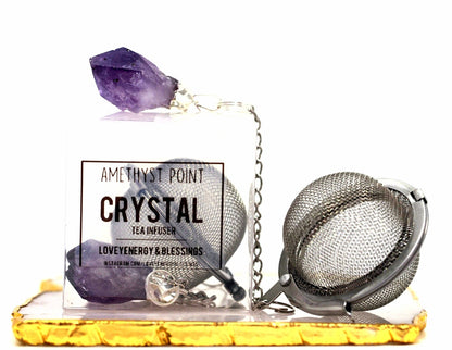 Amethyst Crystal Tea Infuser