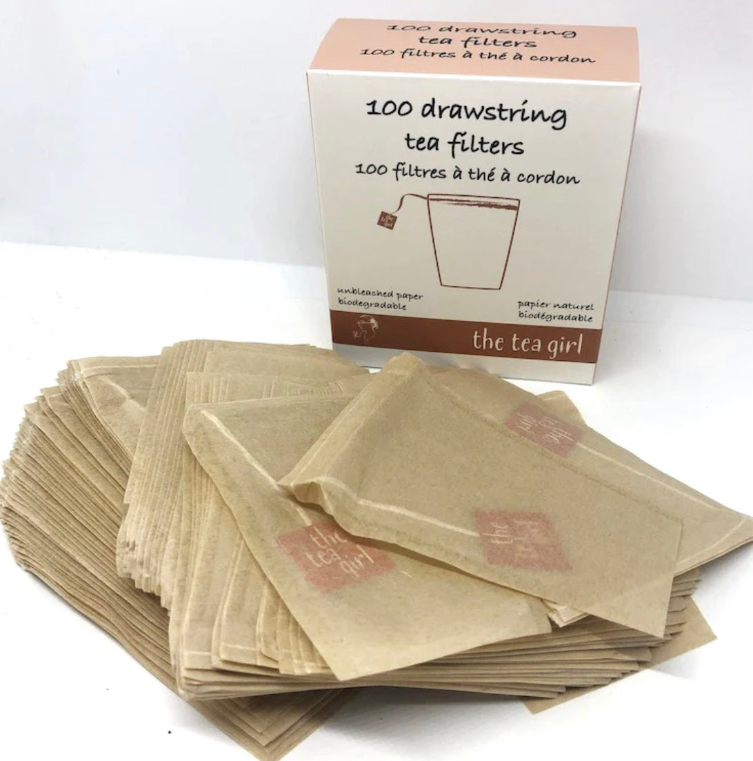 100 Drawstring Tea Filters