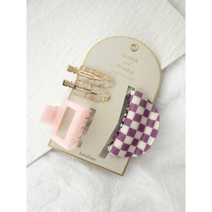 3PC Assorted Hair Clip Set - SITE