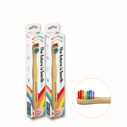 RAINBOW Kids Soft bamboo Toothbrush