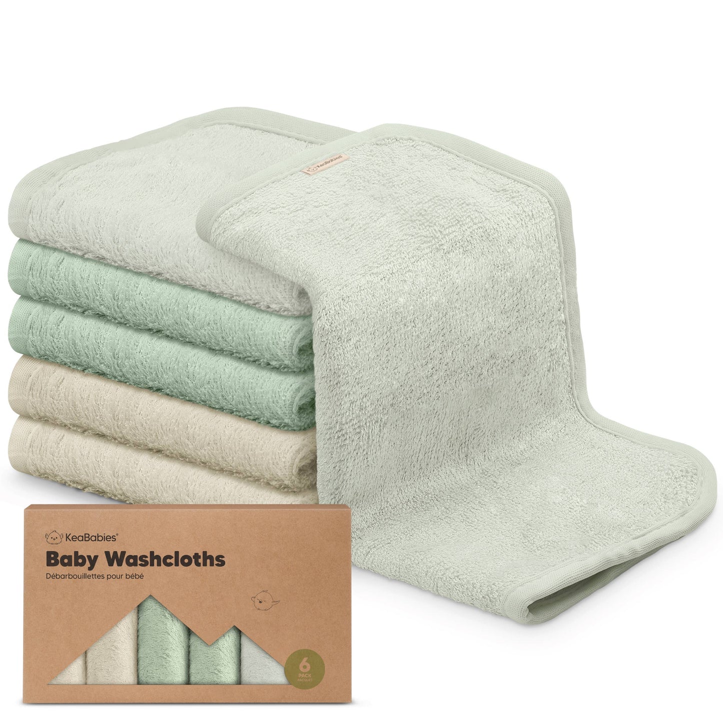 6-Pack Baby Wash Cloths