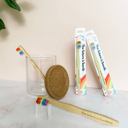 RAINBOW Kids Soft bamboo Toothbrush