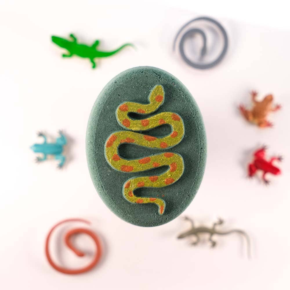 Reptile Bath Bomb with Toy