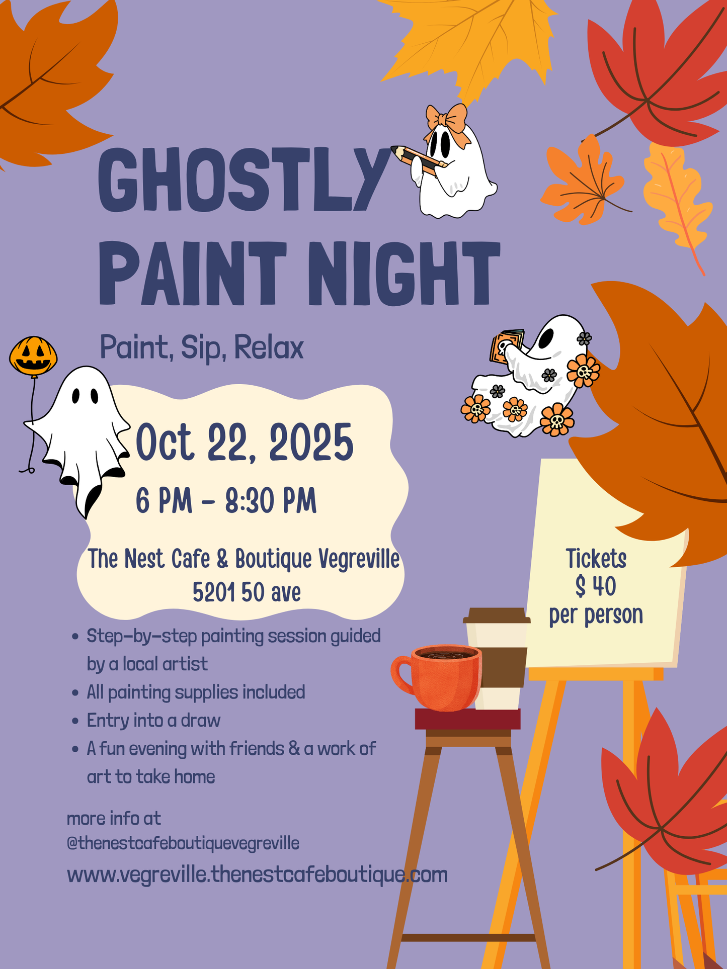 Oct 23 - Paint Night at The Nest