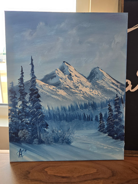 Sunny Mountainside Painting - Painting Fireman